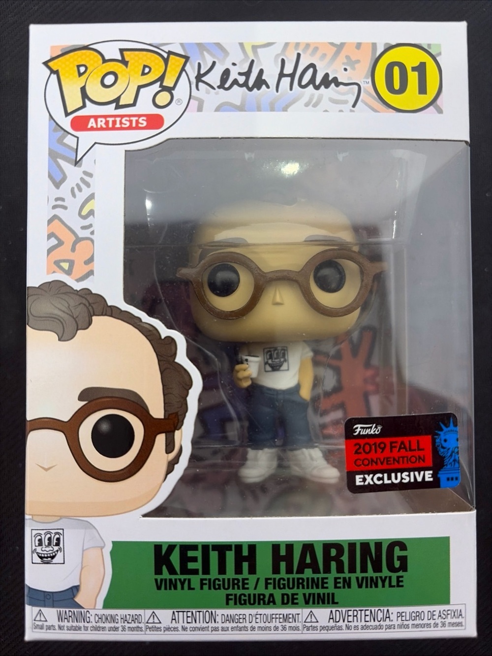 Funko Pop Artists Keith Haring #01 NYCC 2019 Fall Convention Exclusive